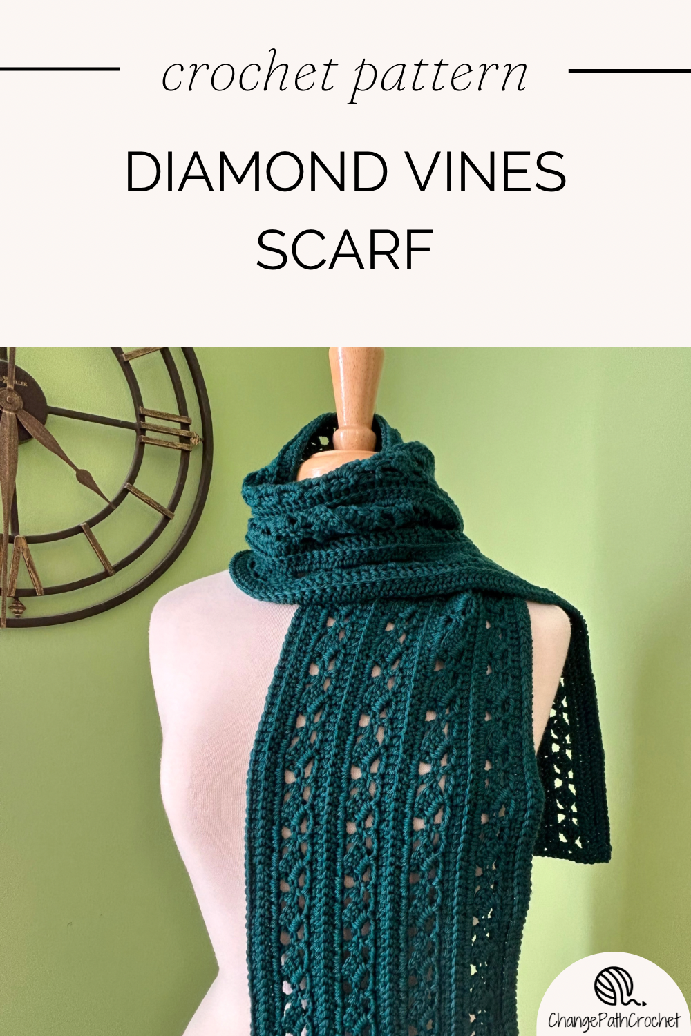 diamond scarf crochet pattern